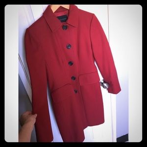 Incredible red Banana Republic coat!